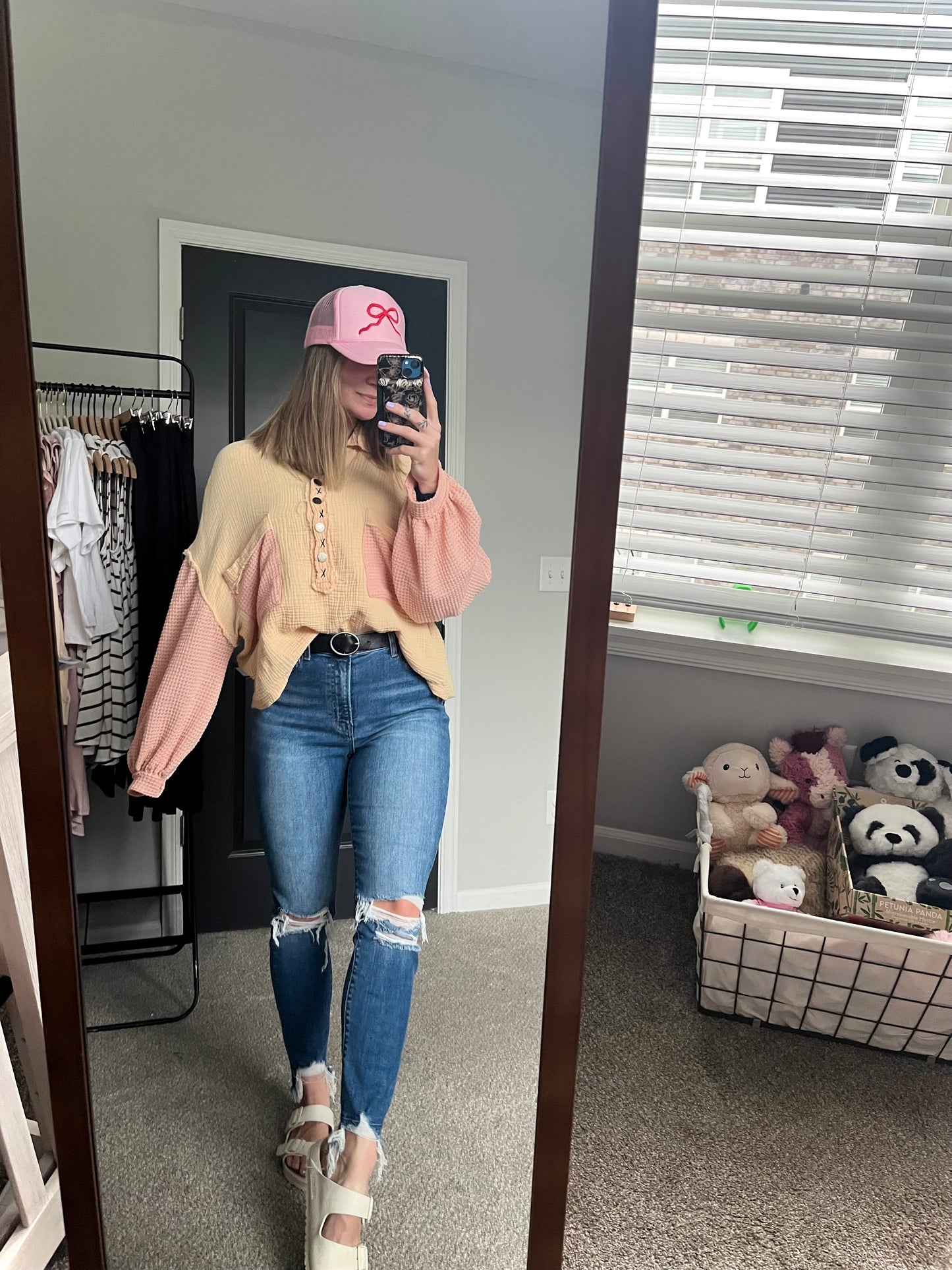 hi rise ankle skinny jeans