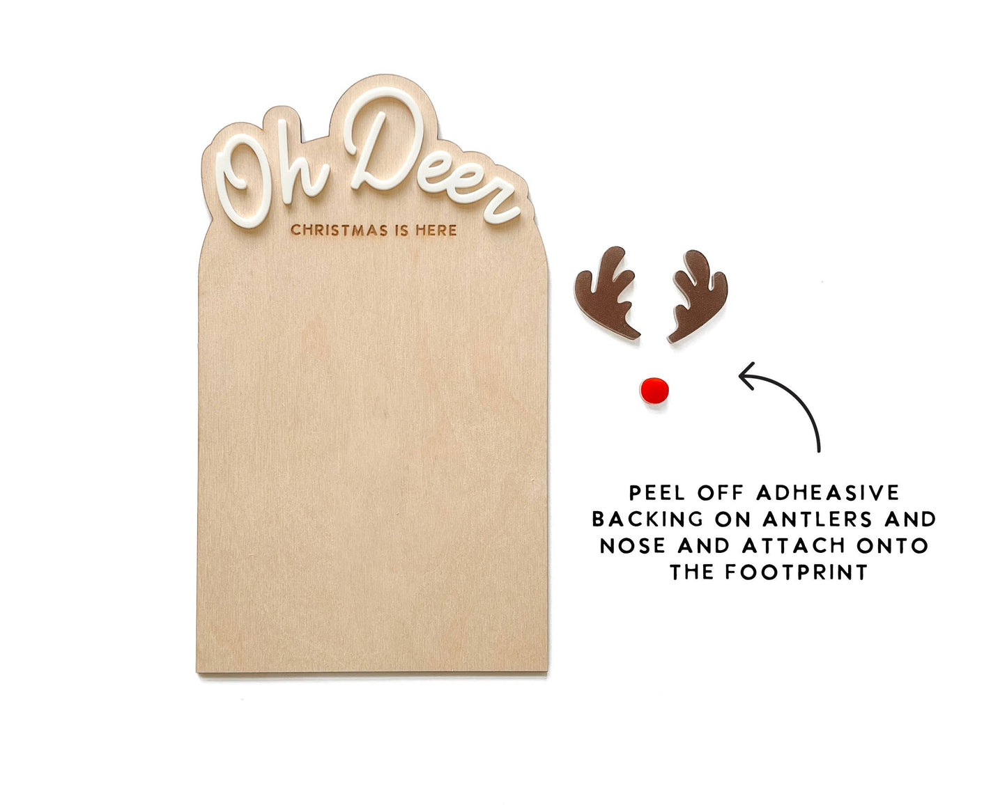 DIY oh deer footprint