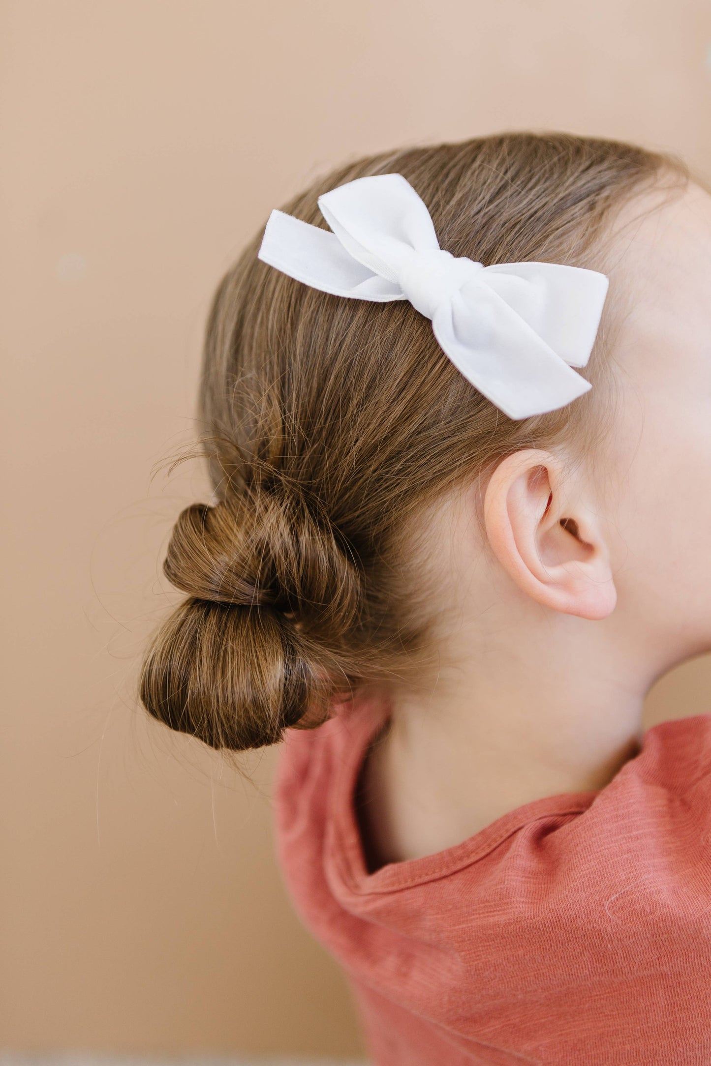 white velvet nylon headband