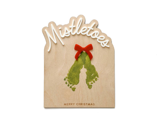 DIY mistletoes footprint