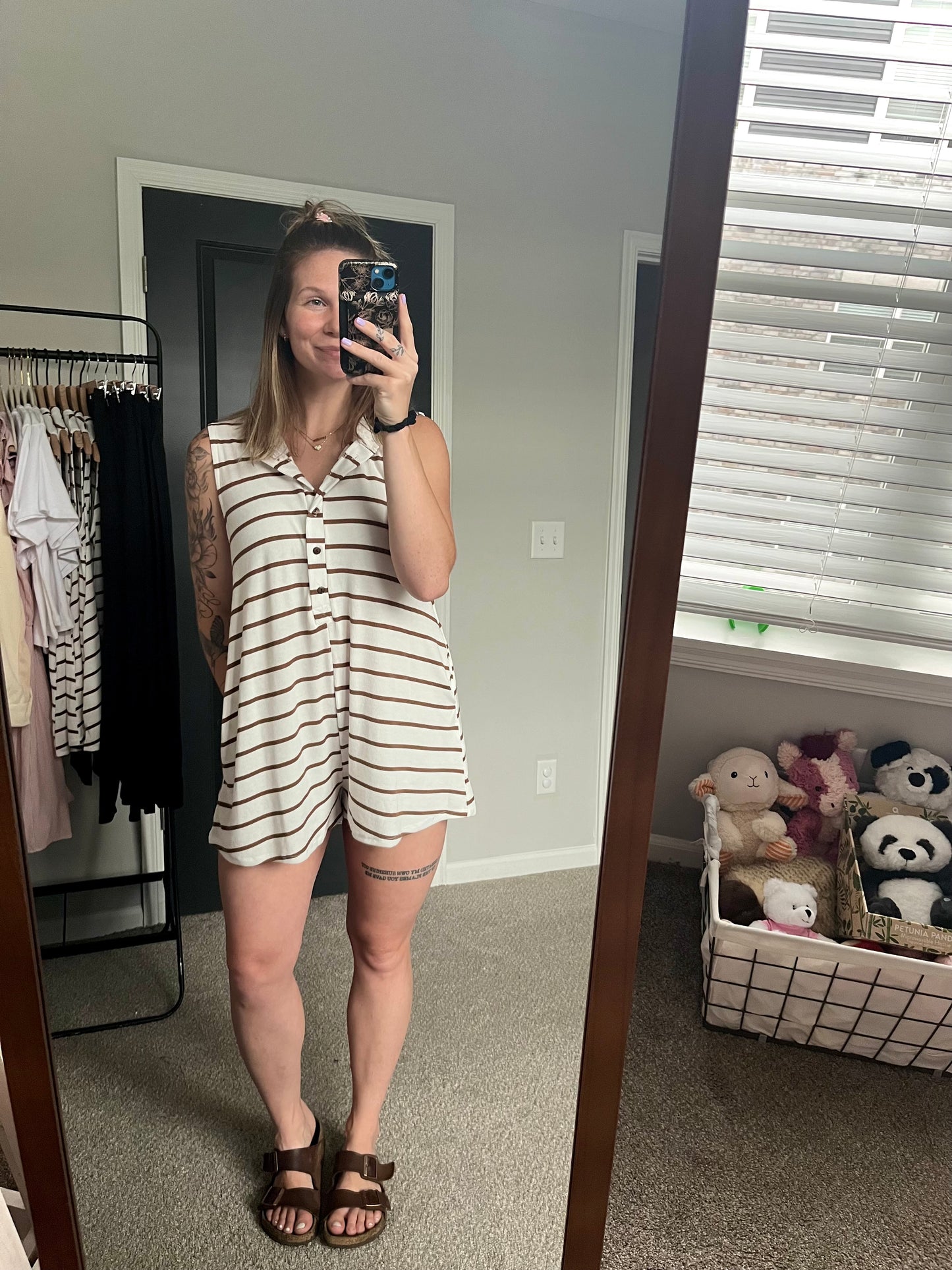 stripey vibes romper